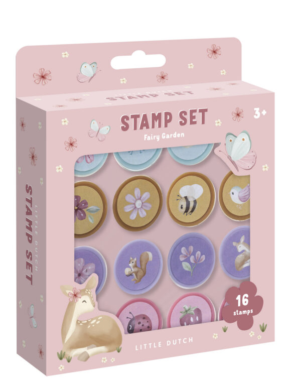126015_LD_BT_SELF_INKING_STAMPS_FAIRY_GARDEN_PRODUCT Set 16 timbrini Fairy Garden