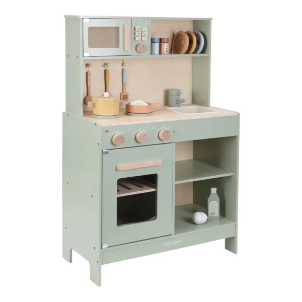 CUCINA GIOCATTOLO LEGNO VERDE MENTA