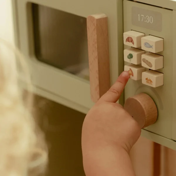 CUCINA GIOCATTOLO LEGNO VERDE MENTA