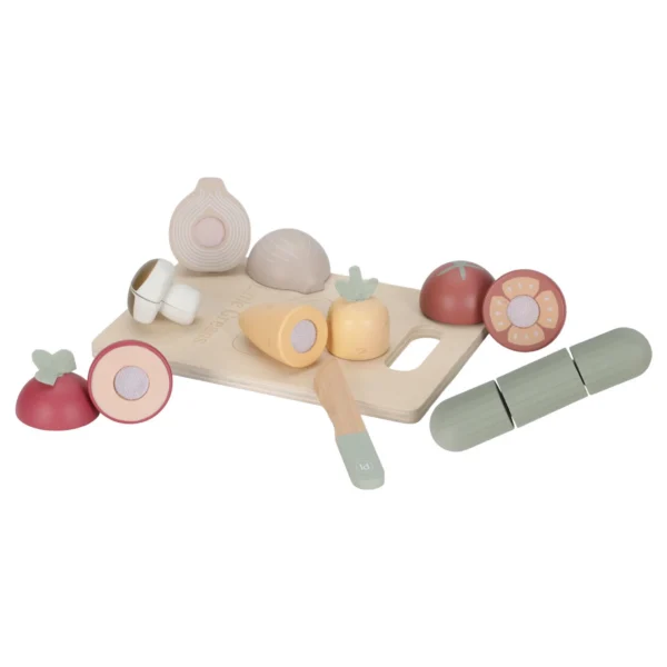 Verdure da tagliare in legno - Multicolore