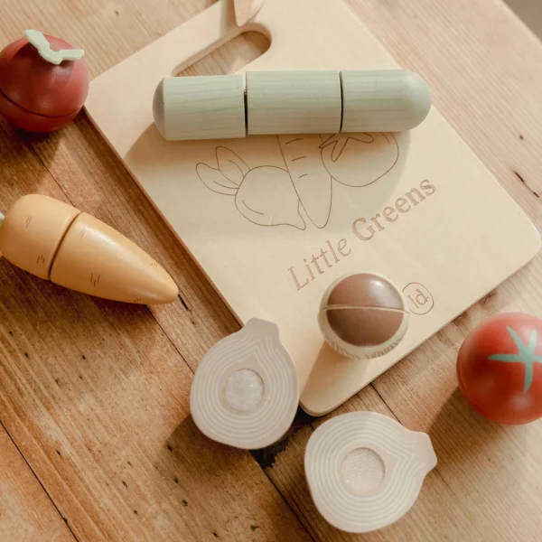 Verdure da tagliare in legno - Multicolore