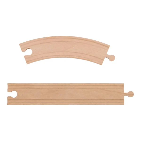 LD2542_3 Gru di legno - Multicolore - Binario ferroviario