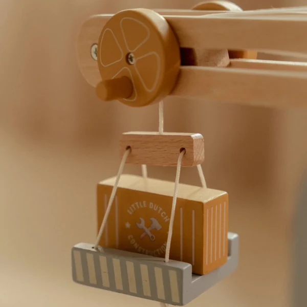 LD2542_7 Gru di legno - Multicolore - Binario ferroviario