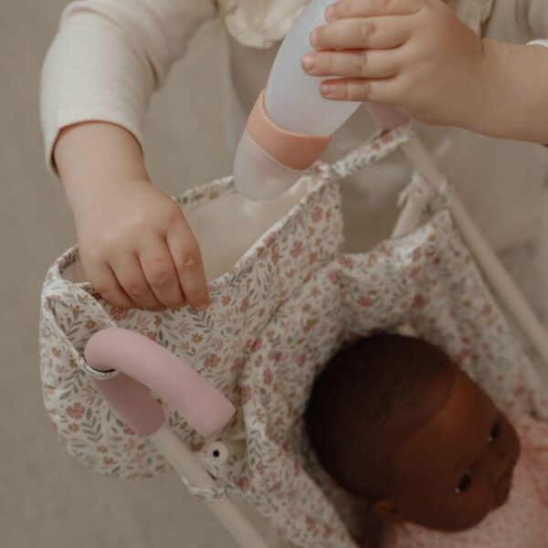 Passeggino per bambole in metallo Soft Flowers