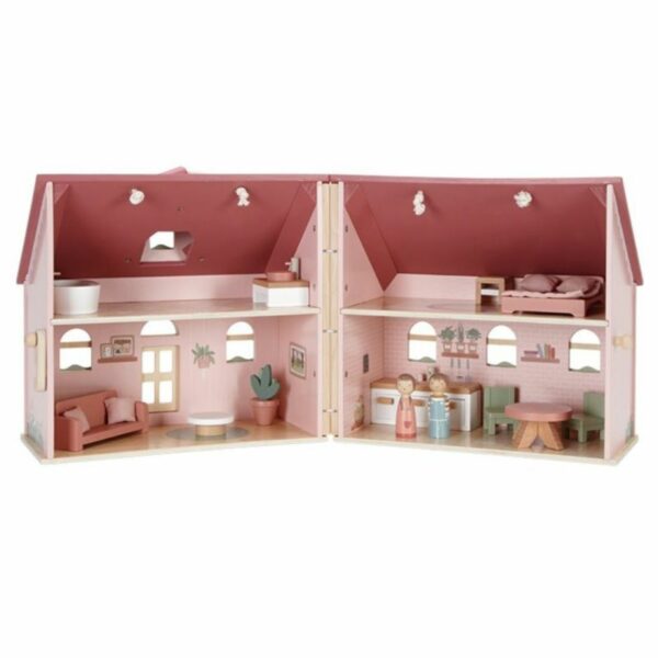 Wooden portable dollhouse FSC