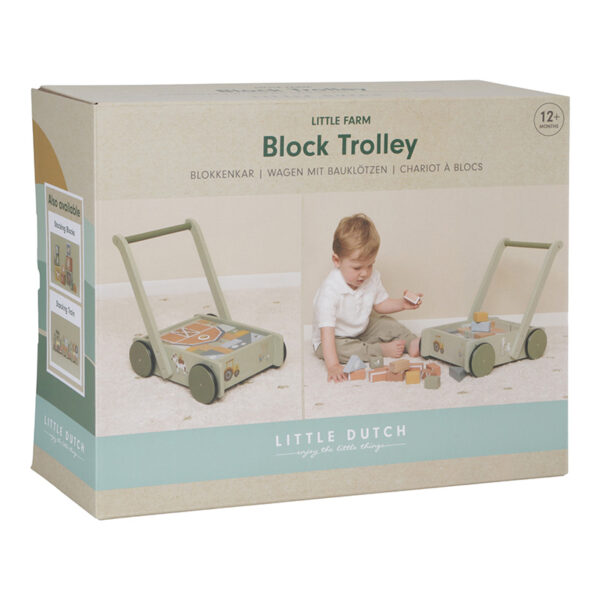 Baby Walker - Carrellino primi passi con costruzioni FSC Little Farm