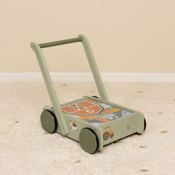 Baby Walker - Carrellino primi passi con costruzioni FSC Little Farm