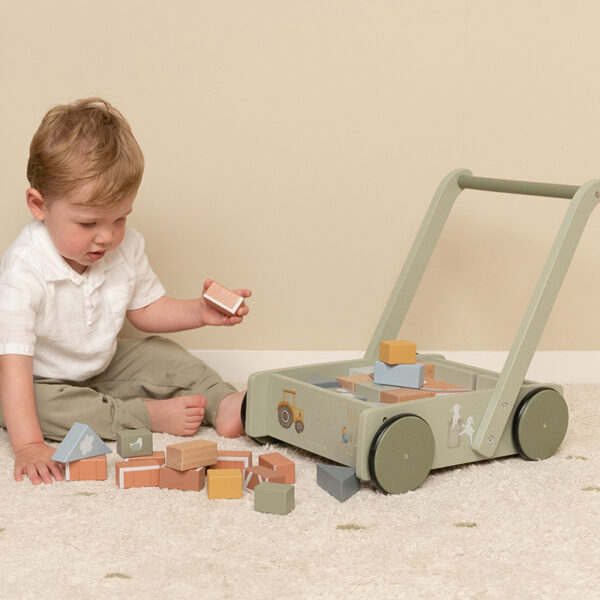 Baby Walker - Carrellino primi passi con costruzioni FSC Little Farm