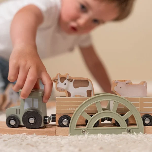 LD7151_3 Wooden train track Little Farm FSC