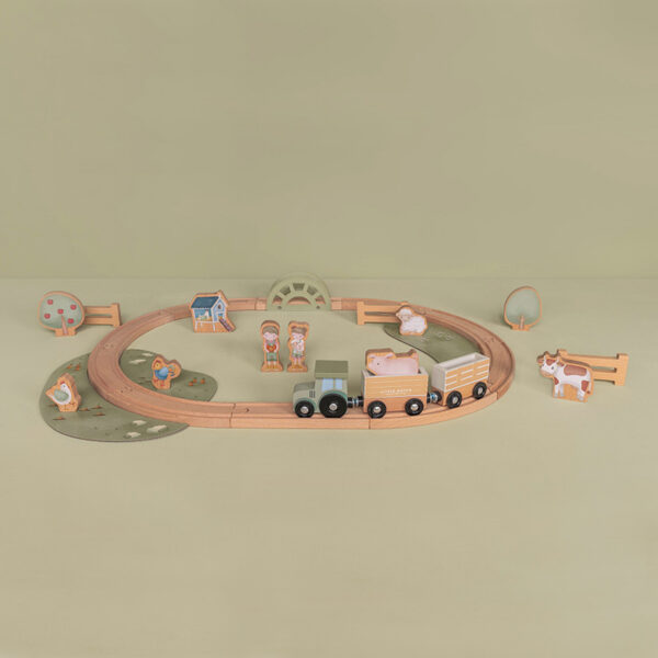 LD7151_6 Wooden train track Little Farm FSC