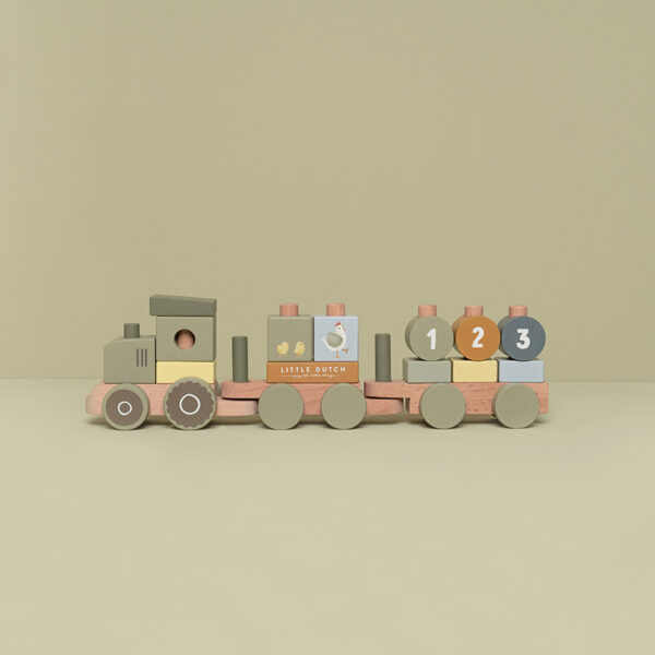 Stacking Train Tractor Little Farm FSC