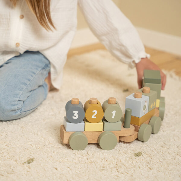 Stacking Train Tractor Little Farm FSC