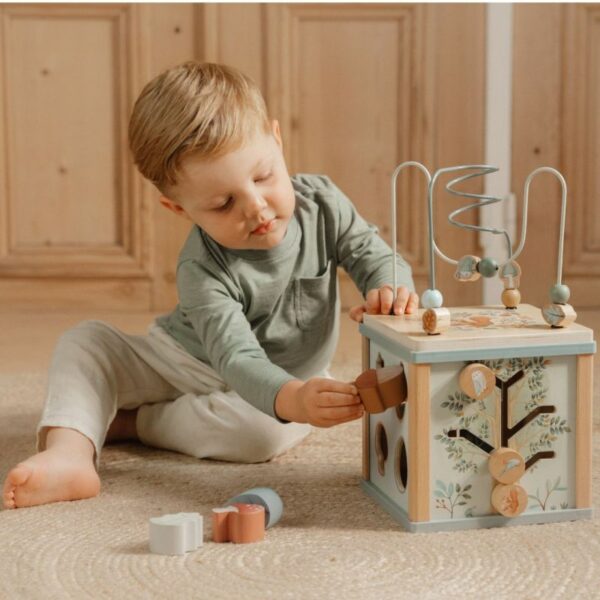 Wooden activity cube - Forest Friends FSC