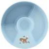 108002565408 Piatto con divisori AZZURRO Amici della foresta