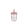 108023065406 Bicchiere con cannuccia 250 ml ROSA