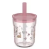 108023065406_1 Bicchiere con cannuccia 250 ml ROSA