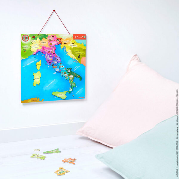 J05488_1-mappa-d-italia-magnetica-20-pezzi-legno Mappa magnetica Italia versione italiana