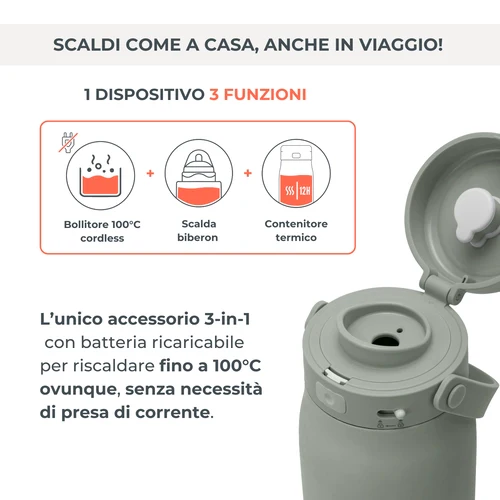 HOT N GO Bollitore e scalda latte  portatile NEW