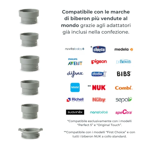 Mix70   - Scaldabiberon portatile universale con funzione di mescolamento  FINO A 70    NEW