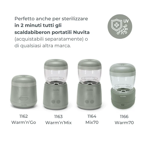 Sterilizzatore portatile a raggi   UV - SAGE GREEN