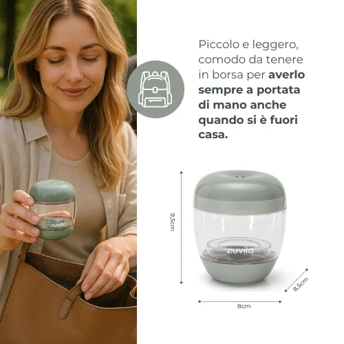 Sterilizzatore portatile a raggi   UV - SAGE GREEN