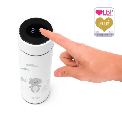 Borraccia termica con termometro LED 500ml  SAGE GREEN