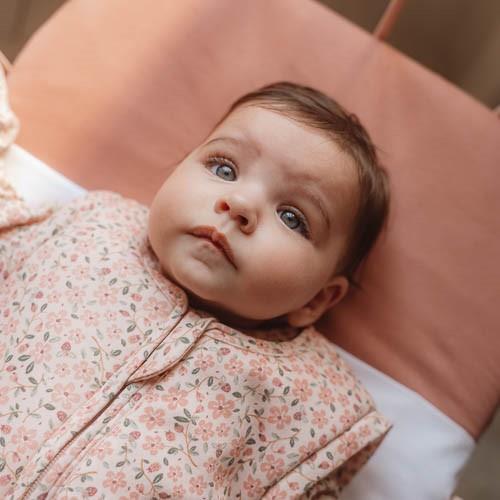 Lenzuolo con angoli per culla rosa cipria